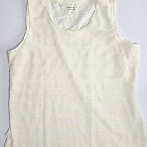 Coldwater Creek Women's Cream/off White Tank Top